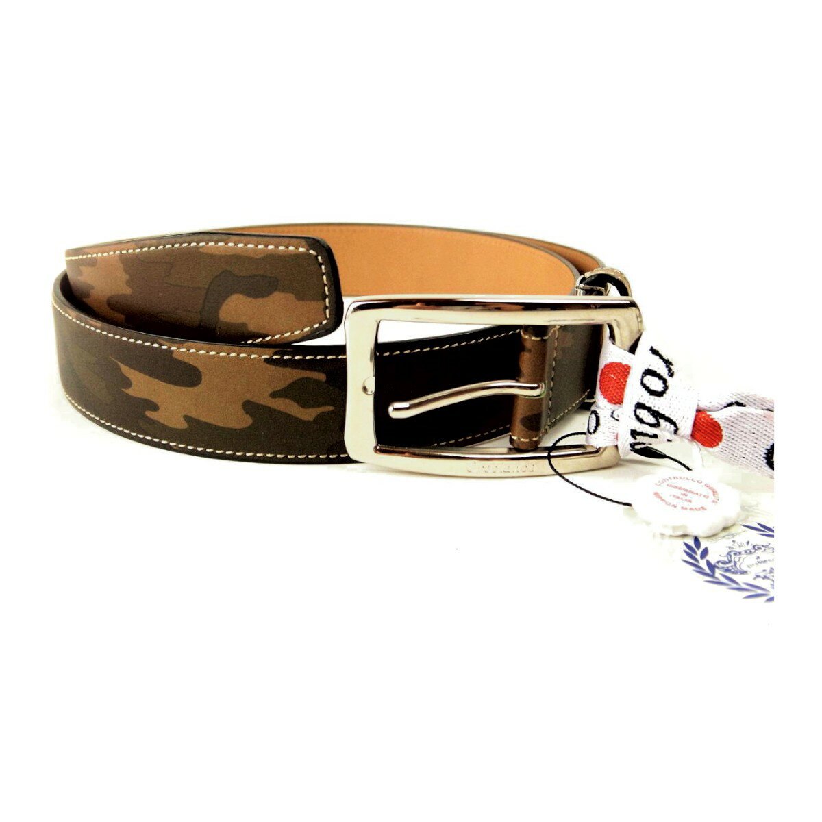 【中古】 オロビアンコ レザーベルト 811014 迷彩柄 メンズ 質屋出品 【コンビニ受取対応商品】(4)