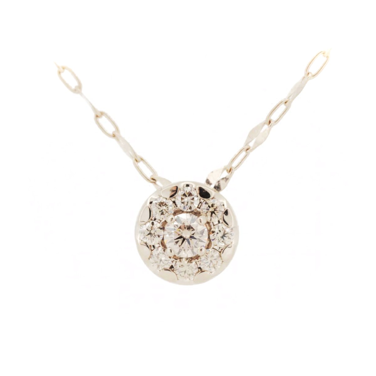 Rakuten - 【中古】 カシケイ ダイヤモンド ネックレス 0.25ct K18YG(18金 イエローゴールド) 質屋出品 【コンビニ受取対応商品】 ジュエリー