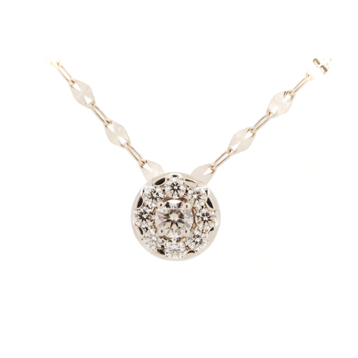 Rakuten - 【中古】 カシケイ ダイヤモンド ネックレス 0.25ct K18YG(18金 イエローゴールド) 質屋出品 【コンビニ受取対応商品】 ジュエリー