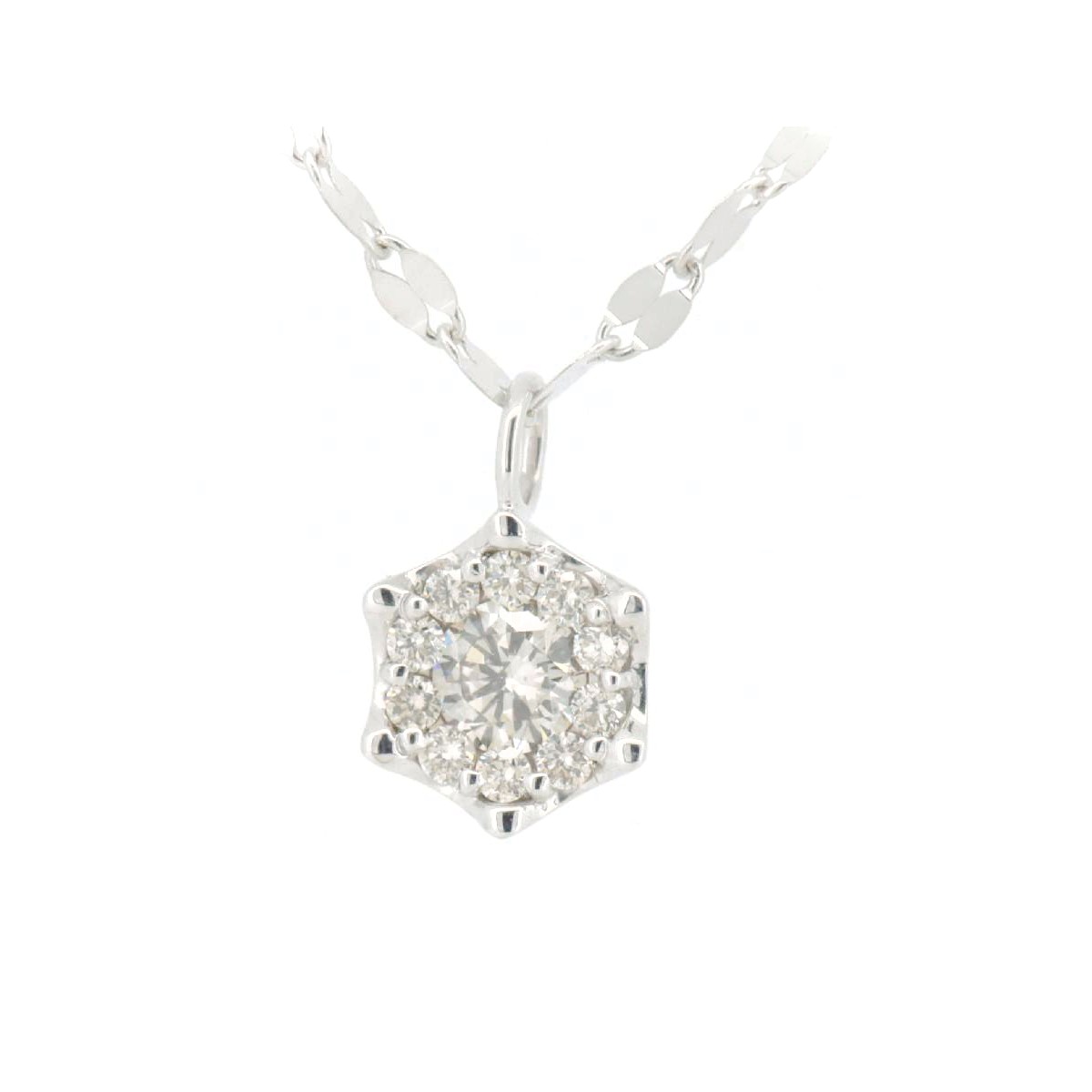 Rakuten - 【中古】 エステール アスタイーリス ダイヤモンド ネックレス 0.31ct K18WG(18金 ホワイトゴールド) 質屋出品 【コンビニ受取対応商品】 ジュエリー