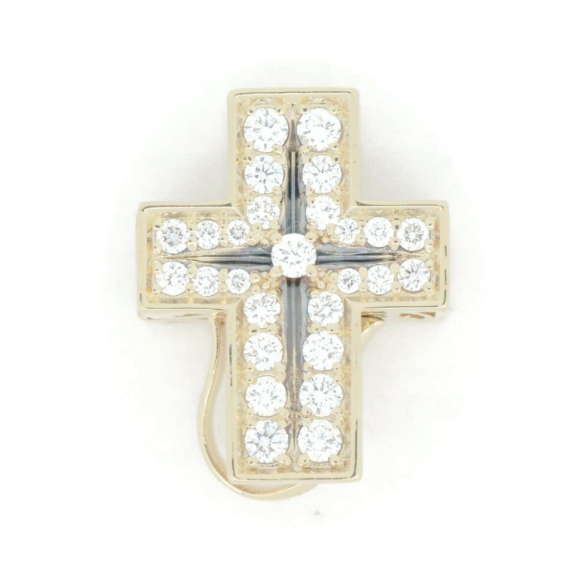 Rakuten - 【中古】 ゆきざき ダブルトップクロス ダイヤモンド ペンダントトップ 0.61ct K18YG(18金 イエローゴールド) 質屋出品 【コンビニ受取対応商品】 ジュエリー