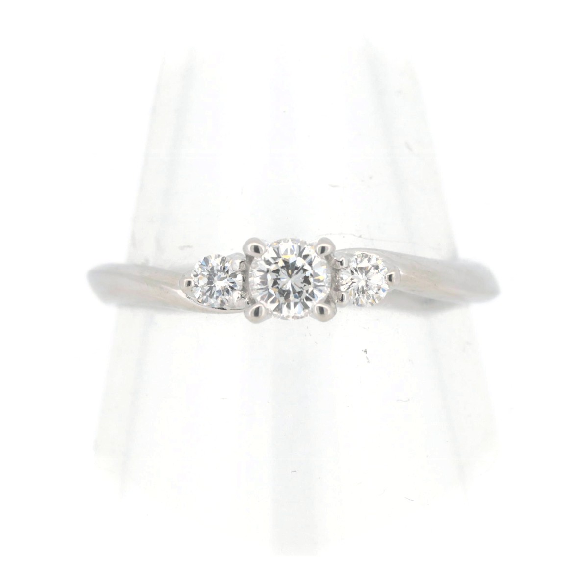 【中古】 D&D144 ダイヤモンド リング 指輪 0.24CT 0.11CT 11.5号 PT900(プラチナ) 質屋出品 【コンビニ受取対応商品】 ジュエリー