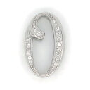 【中古】 ゆきざき ノンブル ダイヤモンド ペンダント 0.13ct NO0 Sサイズ K18WG(18金 ホワイトゴールド) 質屋出品 【コンビニ受取対応商品】 ジュエリー