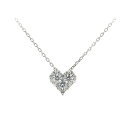【中古】 ヴァンドーム青山 ダイヤモンド ネックレス ハートモチーフ 0.30ct Pt950/Pt850(プラチナ) 質屋出品 【コンビニ受取対応商品】 ジュエリー(4)