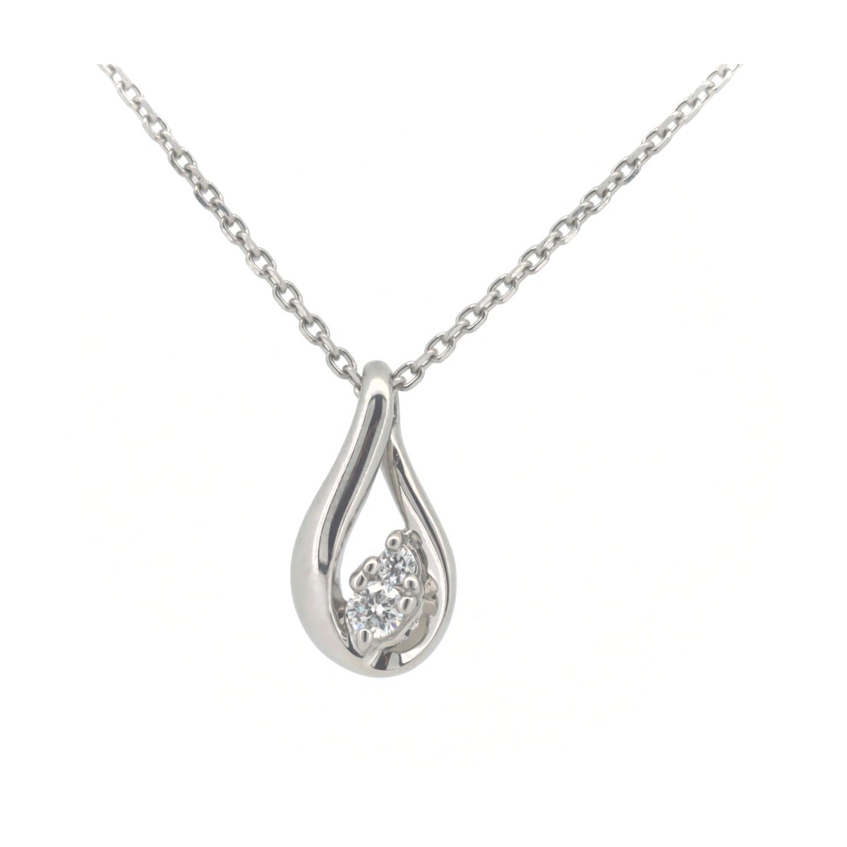 Rakuten - 【中古】 ヨンドシー 4℃ ダイヤモンド ネックレス Pt850(プラチナ) 質屋出品 【コンビニ受取対応商品】 ジュエリー