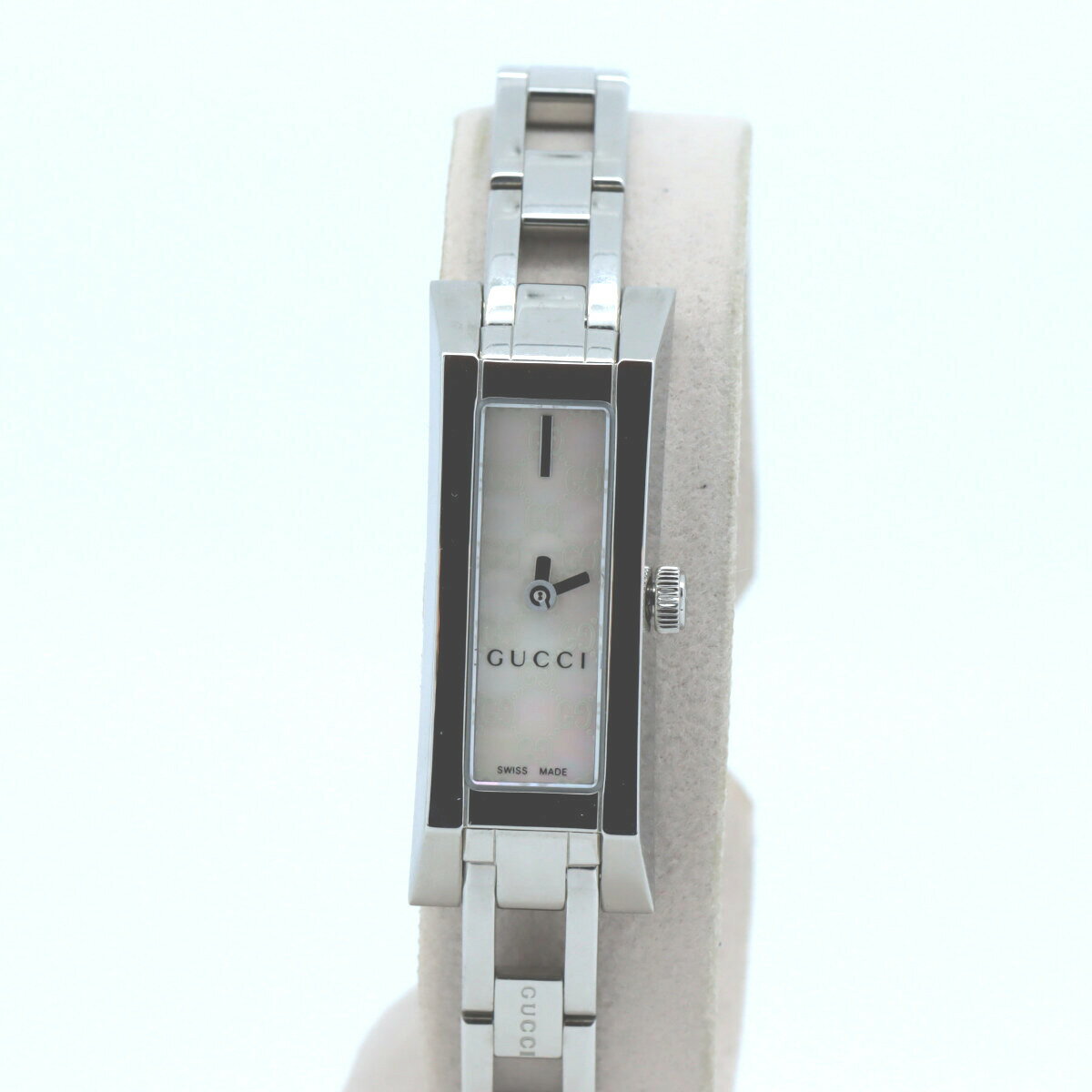 乐天商城 - 【中古】 グッチ GーLINK 腕時計 ステンレススチール クオーツ ホワイトシェル×ピンク文字盤 レディース 質屋出品 【コンビニ受取対応商品】