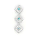 【中古】 トルマリン ダイヤモンド ペンダント 0.36ct K18WG(18金 ホワイトゴールド) 質屋出品 【コンビニ受取対応商品】 ジュエリー