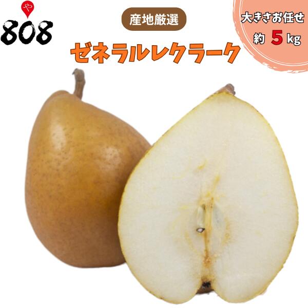 【送料無料】【産地厳選】ゼネラル・レクラーク 西洋梨 洋なし 約5kg 大きさお任せ ようなし 産地厳選 (北海道沖縄別途送料加算)