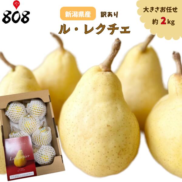 【送料無料】【新潟県産】訳有 ルレクチェ 家庭用 大きさお任せ 約2kg(北海道沖縄別途送料加算)