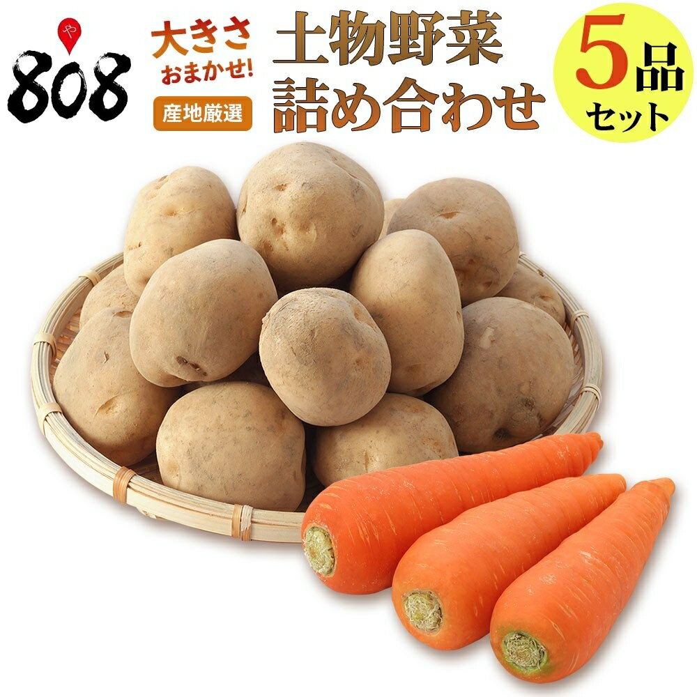 【送料無料】【西日本産】808厳選 土物野菜詰め合わせセット5品【単品商品同梱可能】(北海道沖縄別途送料加算)