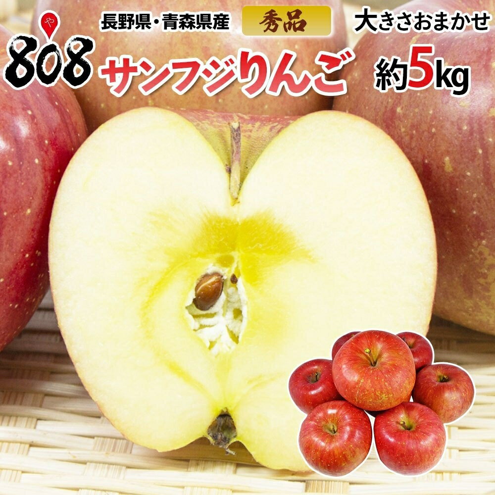 秀品 サンフジりんご 大きさおまかせ 約5kg