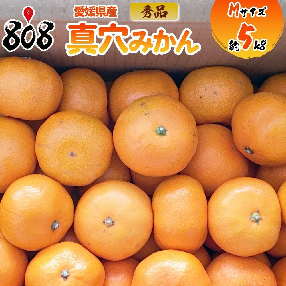 【送料無料】【愛媛県産】秀品　真穴みかん　ブランドみかん　Mサイズ　1箱 約5kg(北海道沖縄別途送料加算)のサムネイル