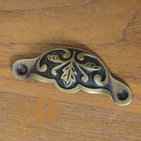 アンティーク調 ブラス 取っ手ハンドル 引き出し用 小 真鍮製