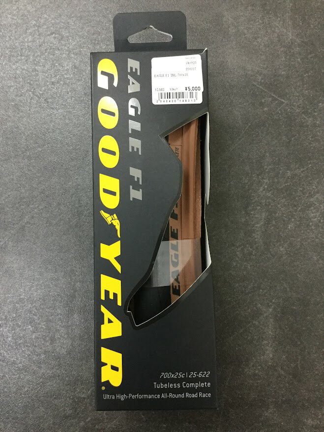【在庫処分】【送料無料】GOODYEAR EAGLE F1 Tubeless Complete（グッドイヤー イーグル チューブレス　コンプリート） 700×25c TAN