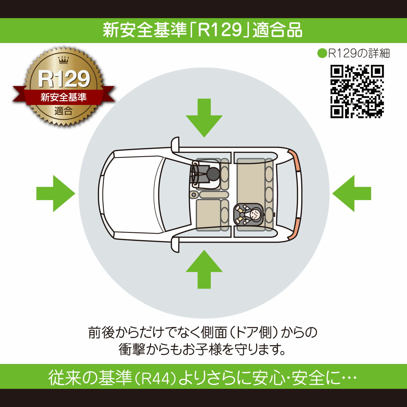 TOM'S ハーネスジュニア リクライニング2月齢15か月以上 チャイルドシート ジュニアシート isofix ロングユース ブースター カーシート 小学生 孫 プレゼント おでかけ 簡単 取付 アイサイズ i-Size R-129 r129