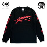 846YAJIRO ݡĥ Dry Long T-shirt BLACKRED(Unisex)  t T ȥ졼˥󥰥 ˥󥰥 Ĺµ  t ۴ ۿ ® ݡĥ ɥ饤  ǥ ˥å ˽ ֥ɥ