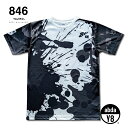 846 スポーツウェアHIGH-CLASS Splash Dry T-shirt (Unisex) ブラック トレーニングウェア ランニングウェア 半袖 オシャ...
