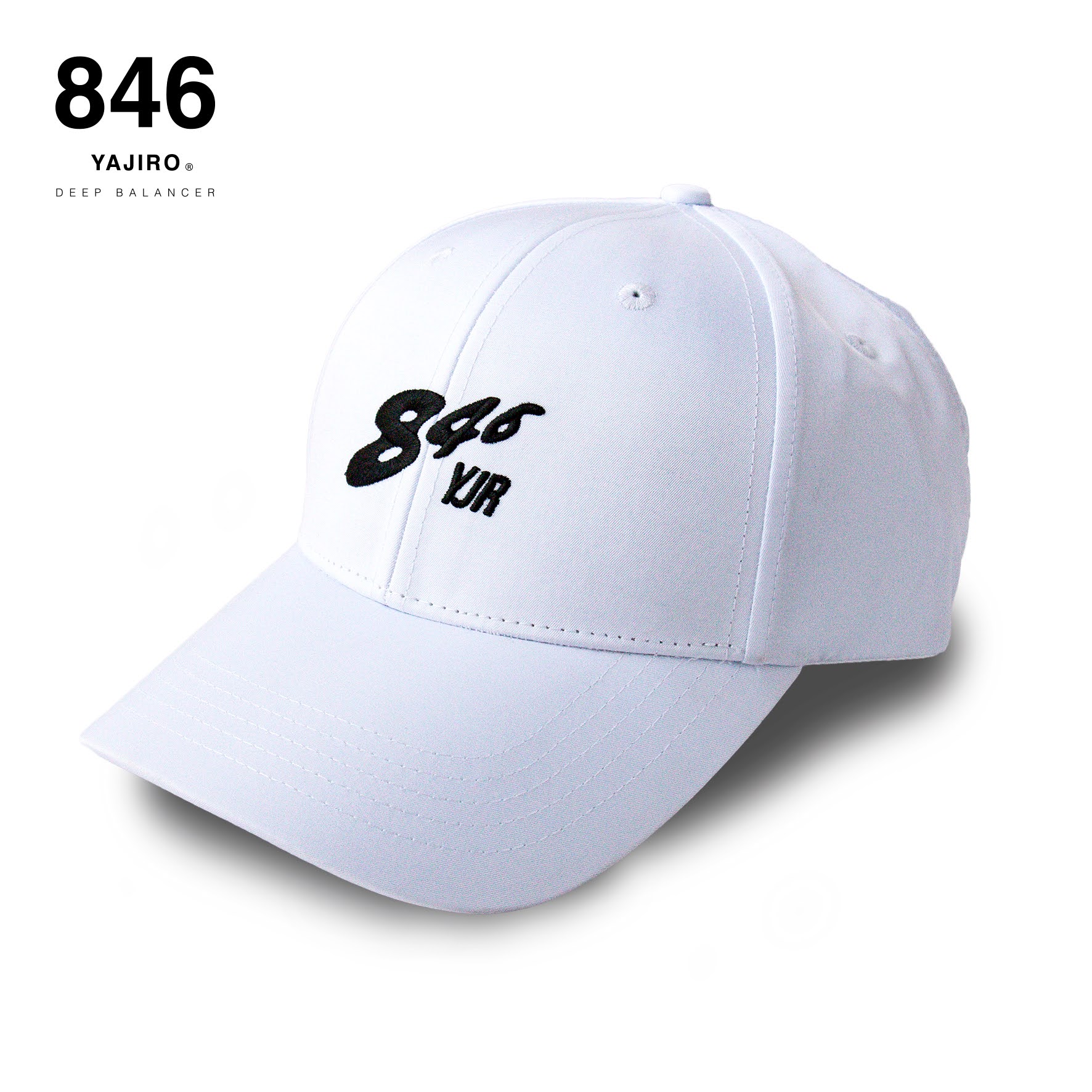 846YAJIRO CAP【FLASH】WHITE ローキャップ ゴルフキャップ スポーツ メンズ レディース アパレル おしゃれ 帽子 ユニセックス サイズ調整 846