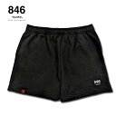 846YAJIRO スポーツウェア NEW Sweat Half Pants Black (Unisex) スウェット ハーフパンツ パンツ コットン スポーツ...