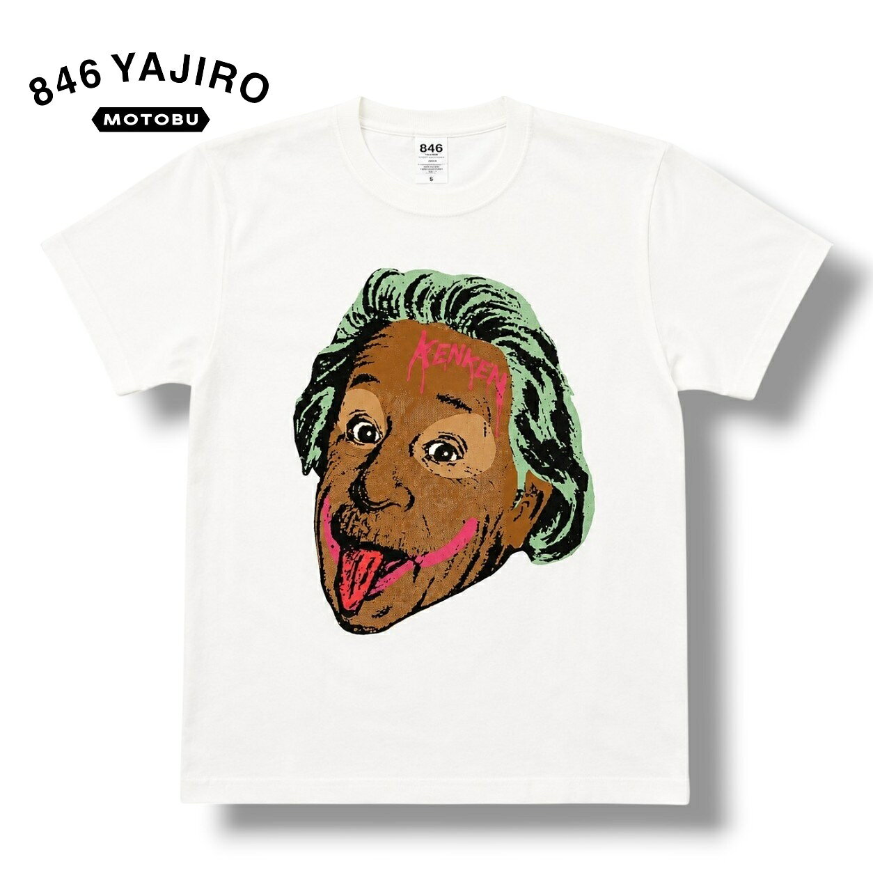 Tシャツ 半袖 846ウェア KENKEN JOKER T-shirt WHITE (Unisex) コットン アパレル デザインシャツ ジョーカー ユニセックス タウンユース メンズ レディース