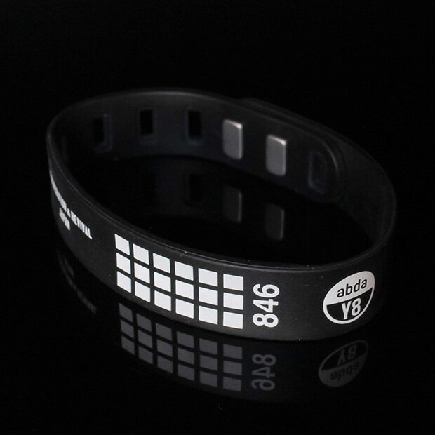 846YAJIRO プラズマシリコンブレスレット New Plasma Silicone Bracelet BLACK スポーツブレスレット 磁気ブレスレッ…