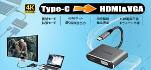 858shop HDMIѴ ץ [ HDMI VGA Ʊ  1080p ] Type-c to HDMI VGA Ѵ ץ ֥ Ѵץ typec [ macbook pro air / ipad / surface Go / Galaxy S10 б ] iPad 2021б