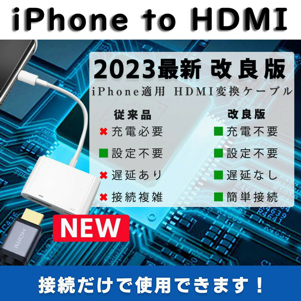 858shop iphone hdmi 変換 ケーブル 給電不要 【 2023改良型 】iPad Youtube Abema TV テレビ大画面 映す ゲーム 音声同期 Lightning - Digital avアダプター iphone変換 アダプタ ミラーリング hdmi 変換 写真で共有 簡単接続 設定不要 一部有料アプリ非対応