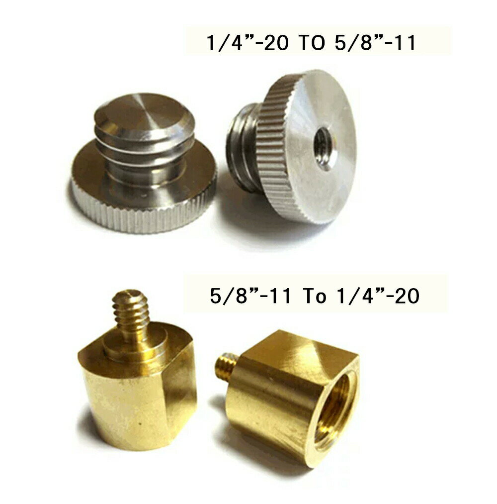 ボルト 変換アダプター FUKUDA 福田 フクダシリーズ 耐衝撃 耐震 レーザー墨出し器 ねじ ネジ エレベーター 三脚 アルミネジ 銅ねじ パーツ 部品 規格変換用リターニングスクリュー エレベーター三脚 変換 墨出しレーザー ネジ1/4インチ ⇔ 5/8インチ 1/4