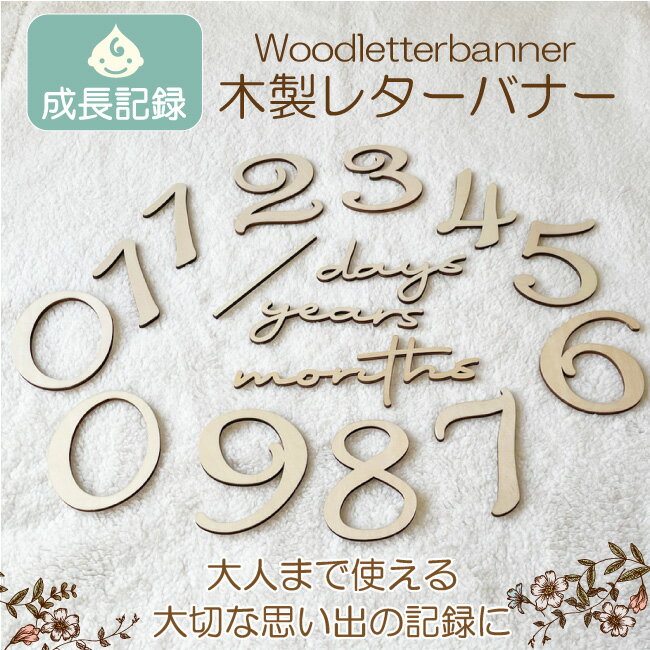 アウトレット 訳あり レターバナー 木製 ニューボーンフォト マンスリー 成長記録 セット マンスリーカード バナー 木製レターバナー 出産祝い 飾り付け 寝相...