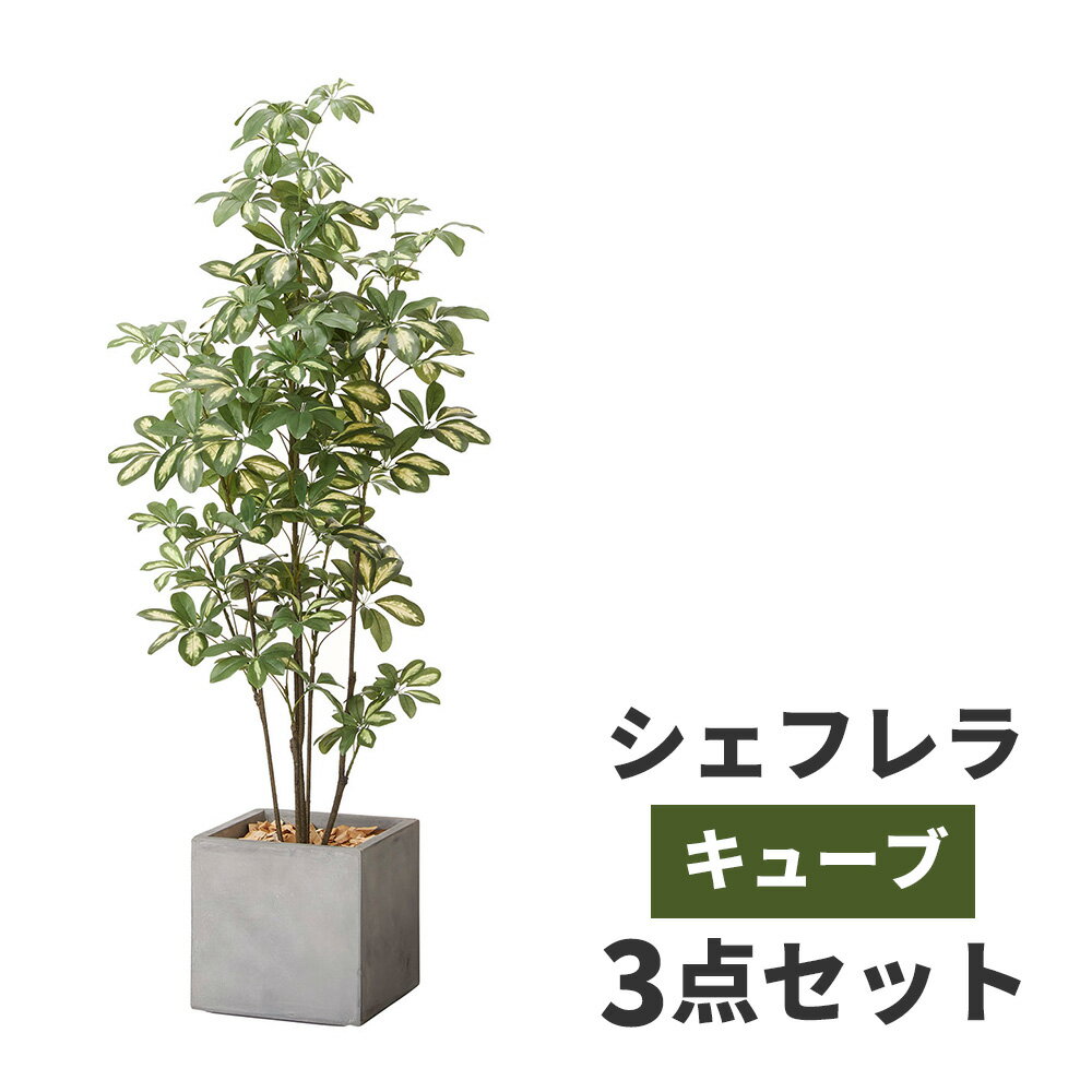 楽天はなどき送料無料 人工観葉植物 シュフレラ 樹セット 鉢カバー 付き 造花 インテリア 高品質 リアル フェイクグリーン アーティフィシャルフラワー リビング 玄関 オフィス 医院 サロン ホテル 飲食店 枯れない 腐らない 衛生的 お祝い テレワーク 癒し プレゼント ギフト おしゃれ