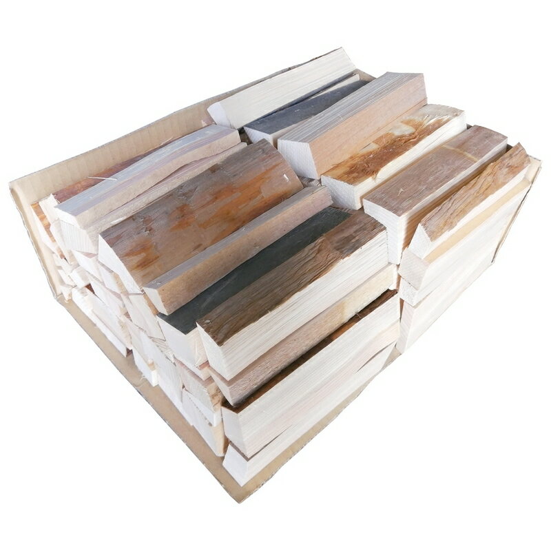 薪 宅配80サイズ 約17cm 焚火用 日本産ひのき ダンボール箱入り キャンプ バーベキュー BBQ 暖炉 コンパクト薪ストーブ アウトドア等に 針葉樹