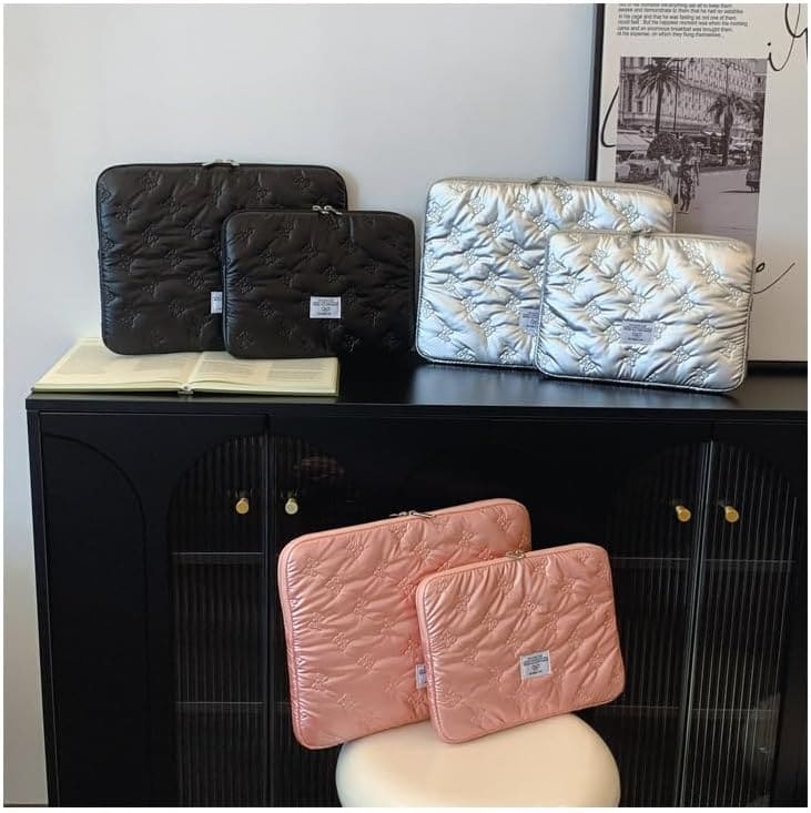 パソコンケース 韓国 タブレットケース リボン かわいい ノートパソコン収納 ノートPC パソコン収納 収..