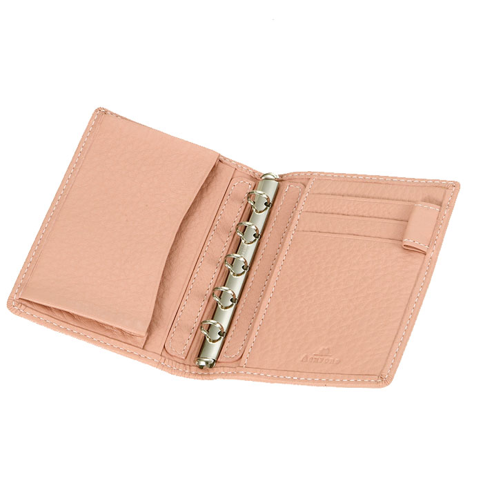 ASHFORD シルフ MICRO5 ［2074］リングサイズ 8mm ノート ピンク 手のひらサイズ アシュフォード 1319-2074-040 【送料無料*】 システム手帳 牛革 高級 シック 大人 ギフト お祝い メモ帳 8989usagiya-10037456 倉敷文具RUKARUKA サンプル画像2