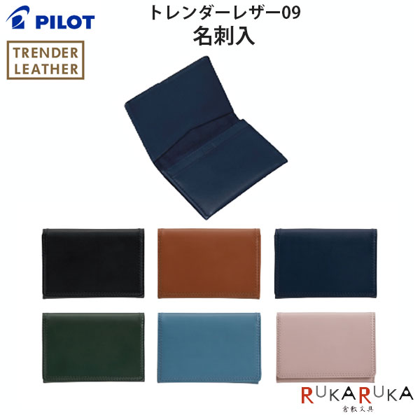 トレンダーレザー09 名刺入 30枚用 [全6色] パイロット 140-TLPN-09-* 【ネコポス可】 [M便 1/5]名刺交..