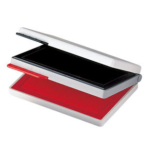 シャチハタ・デュエットスタンプ台(エコス) 黒・赤 シャチハタ HFW-2EC