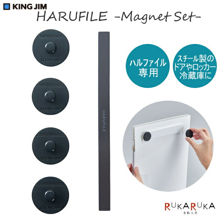 HARUFILE 《ハルファイル》専用 Magnet Setマグネットセット キングジム 20-KSP5000-M01 【ネコポス可】 磁石 SPOTシリーズ