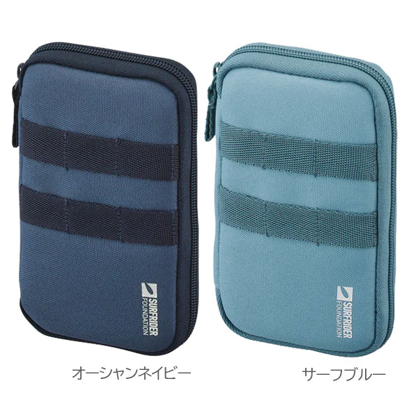 《LIHIT LAB.×SURFRIDER FOUNDATION》コンパクトペンポーチ [全5色] ペンケース マルチポーチリヒトラブ 200-A-3200-**【ネコポス可】[M便 1/1]サーフライダーファンデーション ガジェットケース 撥水 8989usagiya-10044683 倉敷文具RUKARUKA サンプル画像2