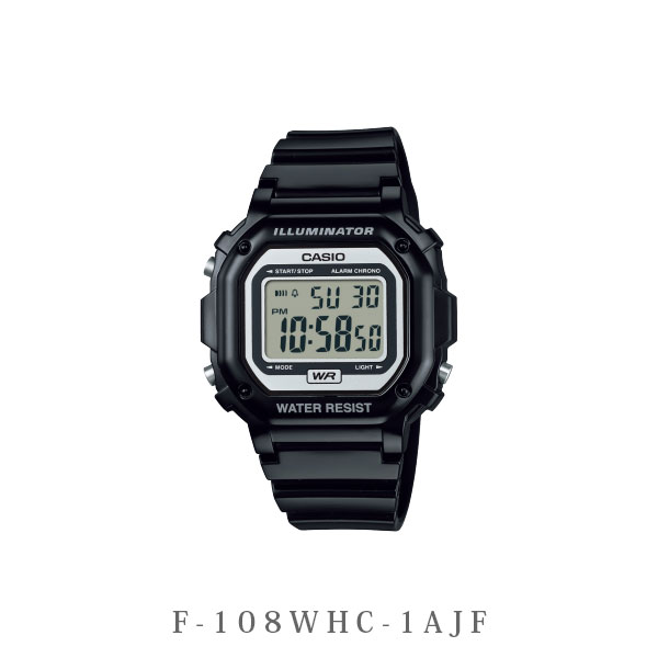 【WEB限定】カシオコレクション 腕時計スタンダード [全2種類] CASIO(カシオ) 210-F-108WHC-**** *ネコポス不可* メーカー保証あり デジタルウォッチ アラーム ウレタン ラバー