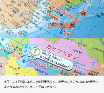 小学生の地球儀(行政タイプ) 球形20cm 初めての地球儀に! 地球儀スケール付レイメイ藤井 OYV11 読み仮名つき やさしい ギフト