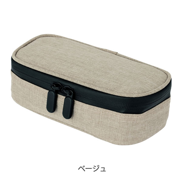 モバイルバッテリーポーチ 深型 防炎タイプ [全2色]アスカ 286-FP500** *ネコポス不可*リチウムイオン電池 充電器保護ケース シンプル ショルダーポーチ ガジェットポーチ 安心 旅行 収納 持ち運び 防災 8989usagiya-10050662 倉敷文具RUKARUKA サンプル画像2
