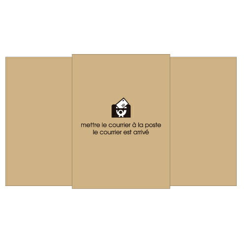洋7封筒　横型　50枚パック　再生クラフト紙　エトランジェ・ディ・コスタリカ　EN3-02