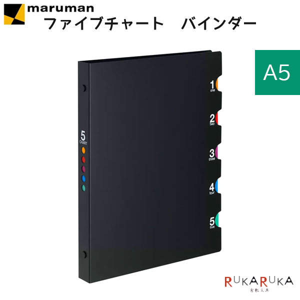Other - プラスチックバインダー ファイルノート ファイブチャート [A5] 20穴 マルマン 41-F401 【2冊までネコポス可】 [M便 1/2]