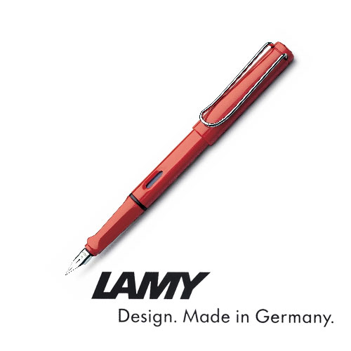 ラミー（LAMY） ラミー＜LAMY＞サファリ/Safari　万年筆　レッド [極細・細字・中字] LAMY　L16-** ＜化粧箱付き＞　*ネコポス不可*