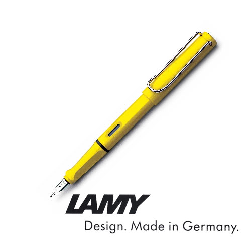 サファリ/Safari　万年筆　イエロー　[極細・細字・中字]　LAMY(ラミー)　L18-** ＜化粧箱付き＞ *ネコポス不可*