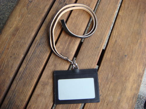 *在庫限り*BT 革製IDストラップ ブラック【黒】 SLIP-ON/スリップオン INL-4506-BK