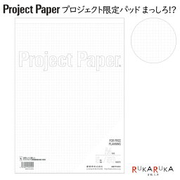 Project Paper《プロジェクトペーパー》A4サイズ 5mm方眼 50シート [まっしろ!?] オキナ 170-PH4054 【4冊までネコポス可】 考案する 投影する 具体化する はっきり伝える レポートパッド ノートパッド ビジネス 会議 企画 プランニング レポート用紙