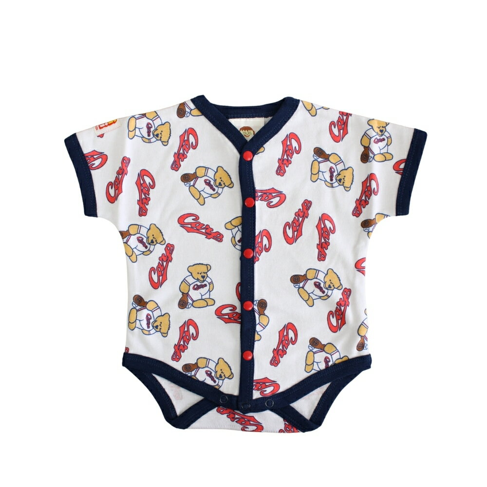 【ブラックフライデー P10倍】広島東洋カープグッズ カープベアーロンパース　60cm ベビー用品 出産準備 ギフト お祝い プレゼント キッズ用品 ラッピング可 2
