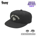 【JSBB公認】ヤング 野球審判帽子 (塁審用) 7685 黒 オールメッシュ 八方型 審判用品 young ブラック