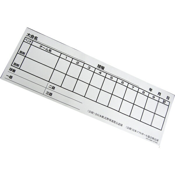 【ブラックフライデー P10倍】ナイガイ 得点表 野球・ソフトボール兼用 10枚セット ラッピング不可