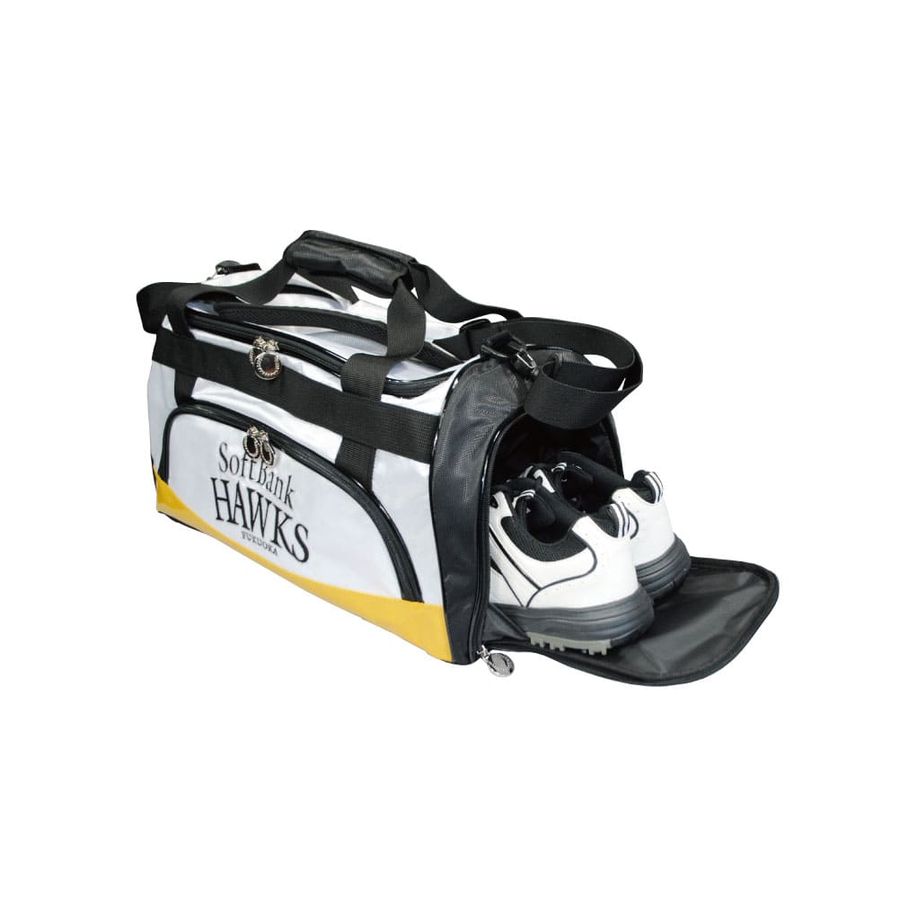 福岡ソフトバンクホークス ゴルフ ボストンバッグ ホワイト [SBBB-2445] レザックス LEZAX ラッピング不可